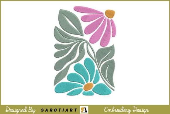 Boho Style Flowers Embroidery Design Review