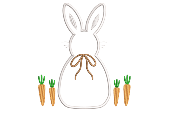 Bunny with Carrots Embroidery: A Designerβs Take for Boutique Apparel