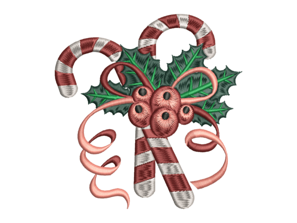 Christmas Candy Cane Holly Embroidery: A Designer’s Review for Personalized Gifts