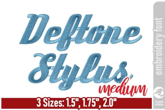 Deftone Stylus Retro Embroidery Font – M: A Designer’s Take on Timeless Typography
