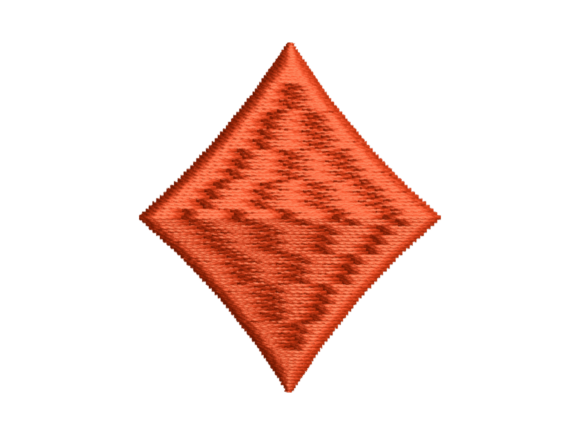 Diamond Playing Card Suit Embroidery: A Craft Fair Crowd-Pleaser?