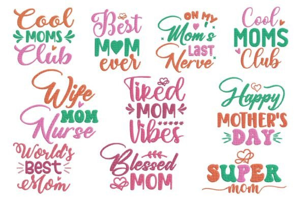 Funny Mom Quotes Embroidery Bundle Set Review