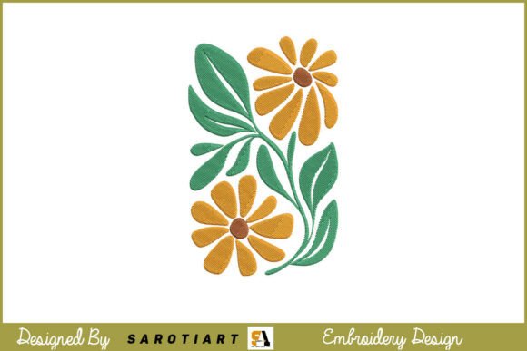 Groovy Retro Daisies: A Seasonal Embroidery Staple