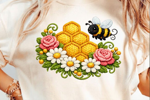 Honey Bee Rose Frame Embroidery Review