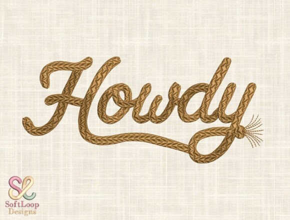 Howdy Embroidery Design: A Western Touch for Handmade Gifts