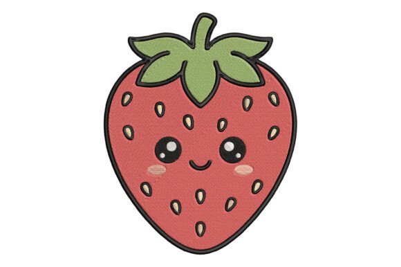 Kawaii Strawberry Embroidery Design Review