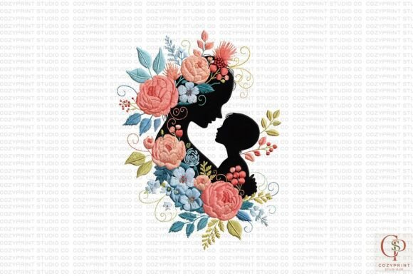 Mother's Day Faux Embroidery PNG Review