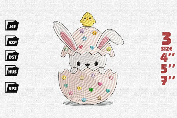 Peeking Bunny Embroidery Pattern: A Sweet Touch for Handmade Gifts
