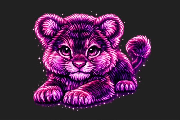 Review: Neon Colorful Baby Lion Embroidery Png for Custom Gift Makers
