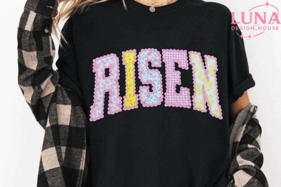 Risen Easter Faux Embroidery PNG Review for Boutique Apparel