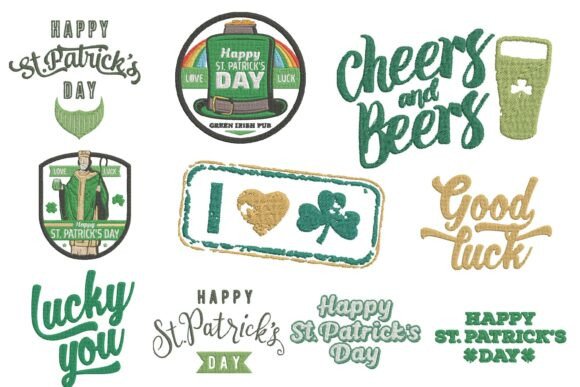St. Patrick's Day Embroidery Designs: Festive & Versatile for Craft Fair Goods