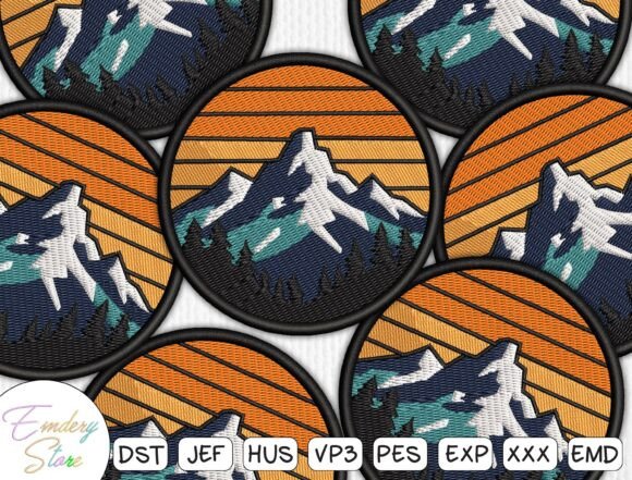 Sunset Forest Patch Embroidery Design Review