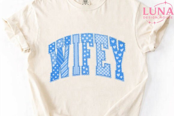 Wifey Faux Embroidery Varsity PNG Review for Gift Makers