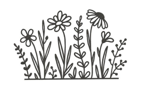 Wildflower Line Art Embroidery Review for Real Embroidery Projects